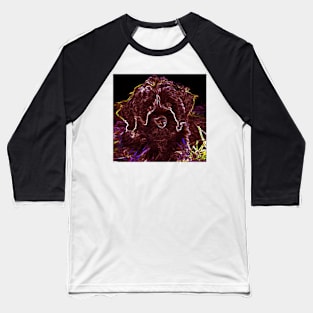 Abstract Portuguese Water Dog Baseball T-Shirt